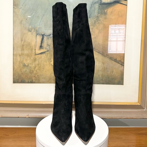 🌹VERONICA BEARD🌹 Lisa Knee High Boot Wide Calf In Black Size: 9M - Picture 4 of 16